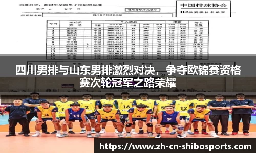 四川男排与山东男排激烈对决，争夺欧锦赛资格赛次轮冠军之路荣耀